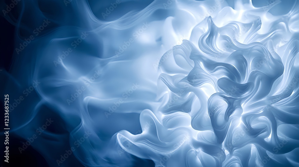 Obraz premium Abstract Blue Swirling Texture Background