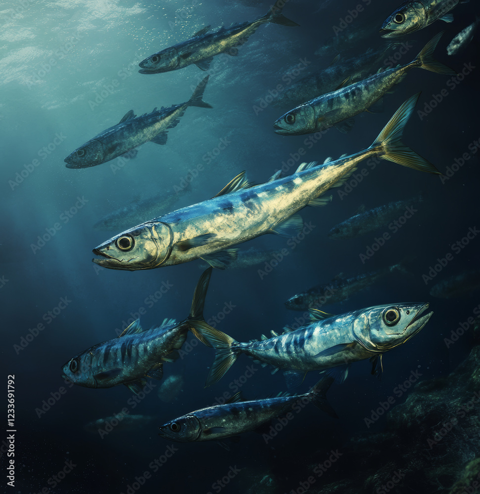 Naklejka premium turtle swimming in the sea