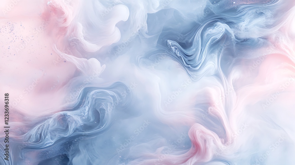 Obraz premium Abstract Swirling Pastel Paint Colors Texture