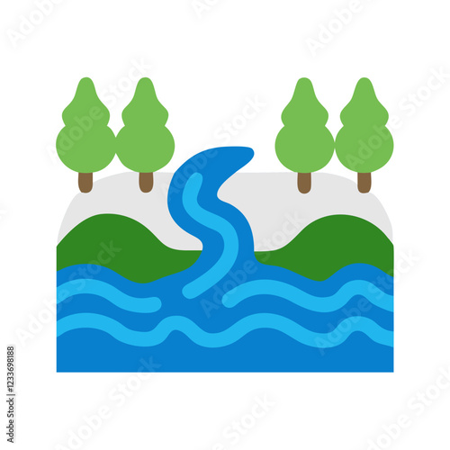 river icon design