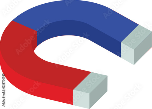 Isometric Magnetic Tools Illustration
