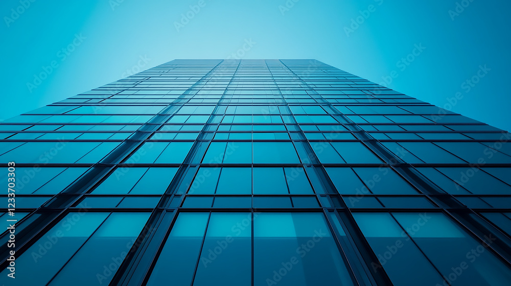 A modern office building with a glass facade and an open doorway leading into a the financial district of a modern metropolis, business and finance concept. A modern office building with a glass facade and an open doorway leading into a the financial district of a modern metropolis, business and finance concept.
