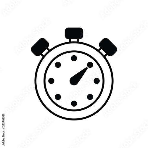 Stopwatch vector icon