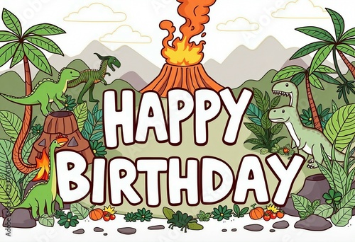 Vibrant Happy Birthday Banner with Balloons and Confetti