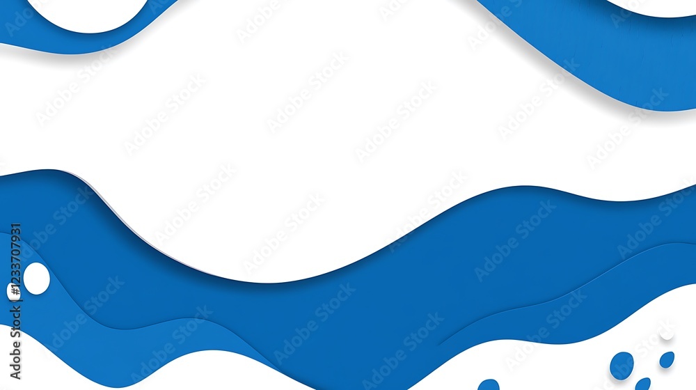 Abstract Blue Wave Design White Background Abstract Blue Wave Design White Background