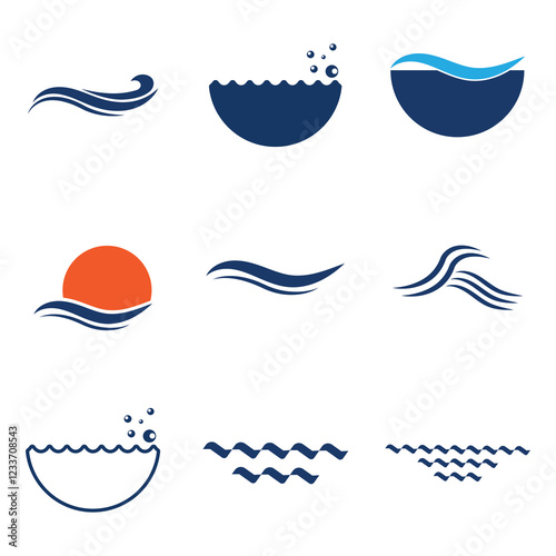 Wave Logo Vector Art, Icons, and Graphics