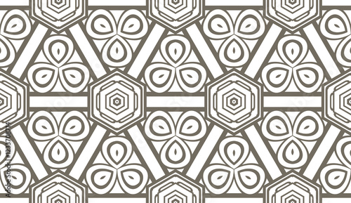 Seamless geometric modern pattern. Vector abstract classical background