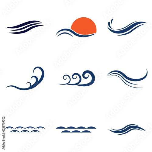 Wave Logo Vector Art, Icons, and Graphics