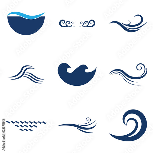 Wave Logo Vector Art, Icons, and Graphics