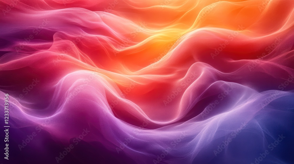 Obraz premium Abstract Colorful Waves: A Symphony of Hues