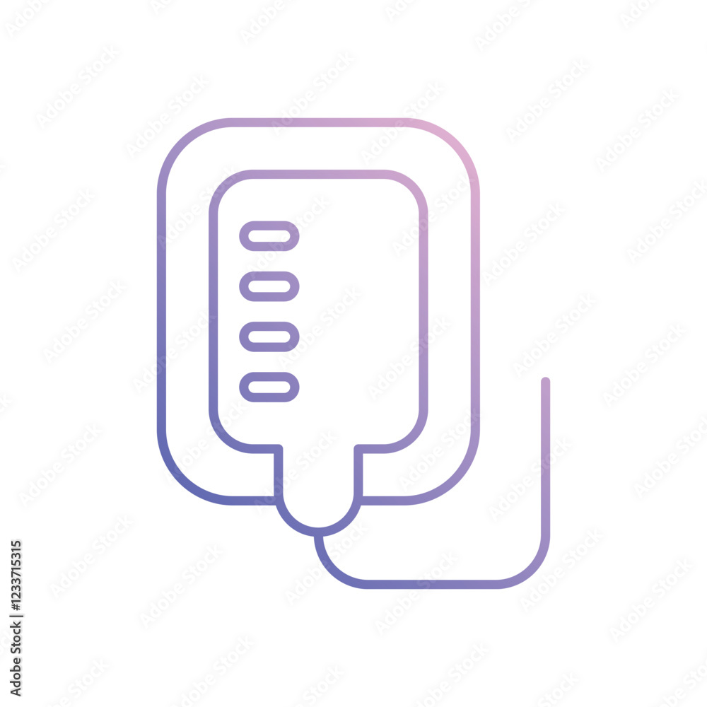 Iv Drip icon design stock illustration Iv Drip icon design stock illustration