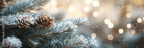 Trees covered by heavy snow in winter forest