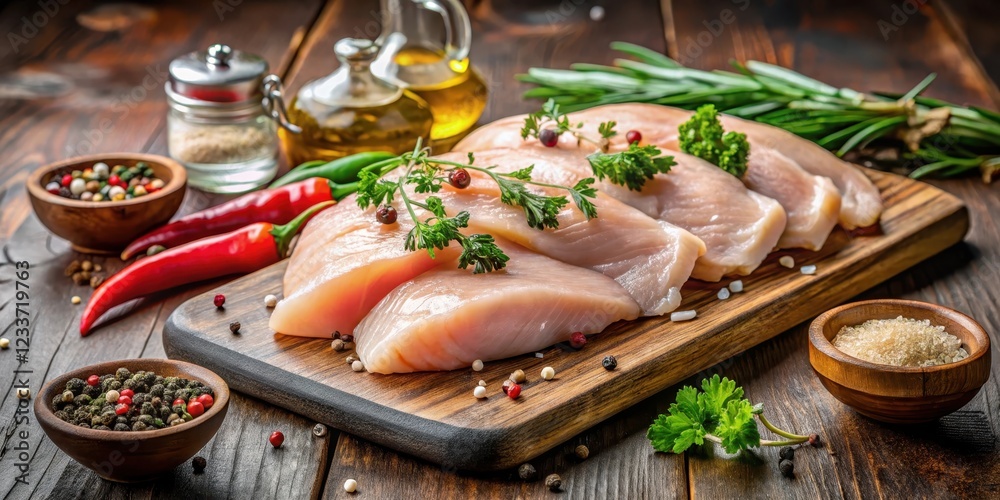 food preparation, pepper, kitchen essentials, spices, herbs, fresh chicken fillet, cutting board, food, meal, salmon, meat, salad, dinner, fish, plate, seafood, fresh, lunch, vegetable, raw, gourmet, food preparation, pepper, kitchen essentials, spices, herbs, fresh chicken fillet, cutting board, food, meal, salmon, meat, salad, dinner, fish, plate, seafood, fresh, lunch, vegetable, raw, gourmet,