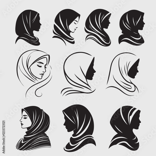 woman silhouette vector art pack