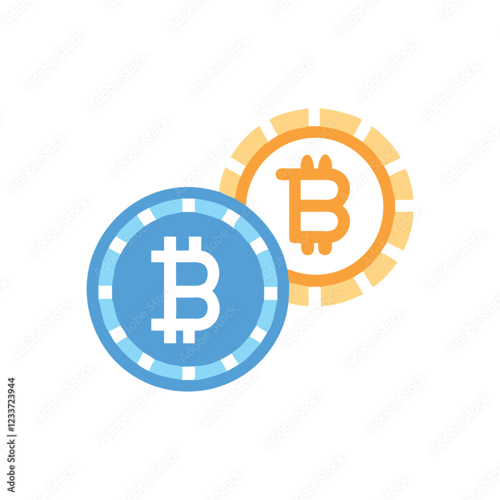 Bitcoin Icon for Cryptocurrency Transactions Bitcoin Icon for Cryptocurrency Transactions