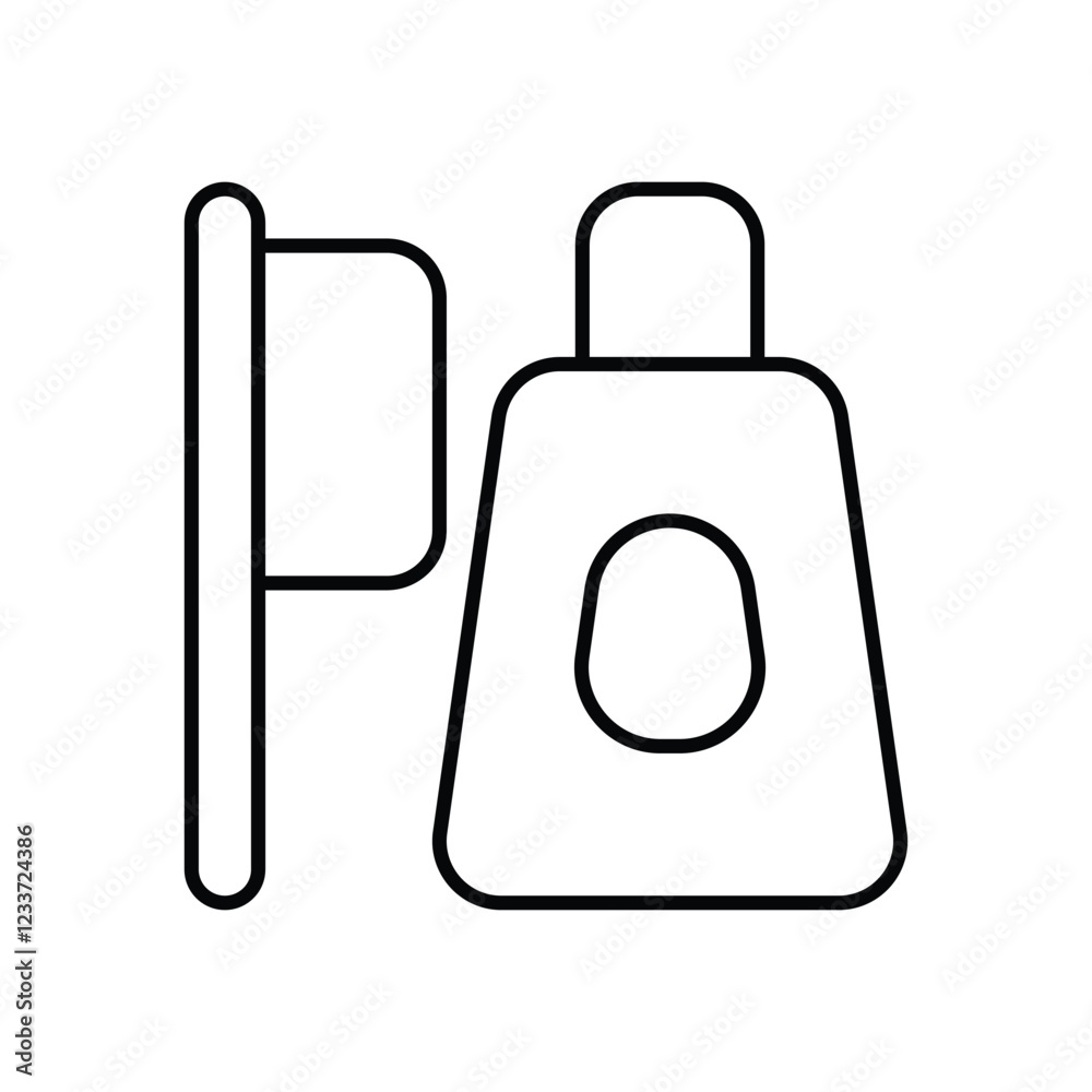 Obraz premium Tootpaste icon design stock illustration