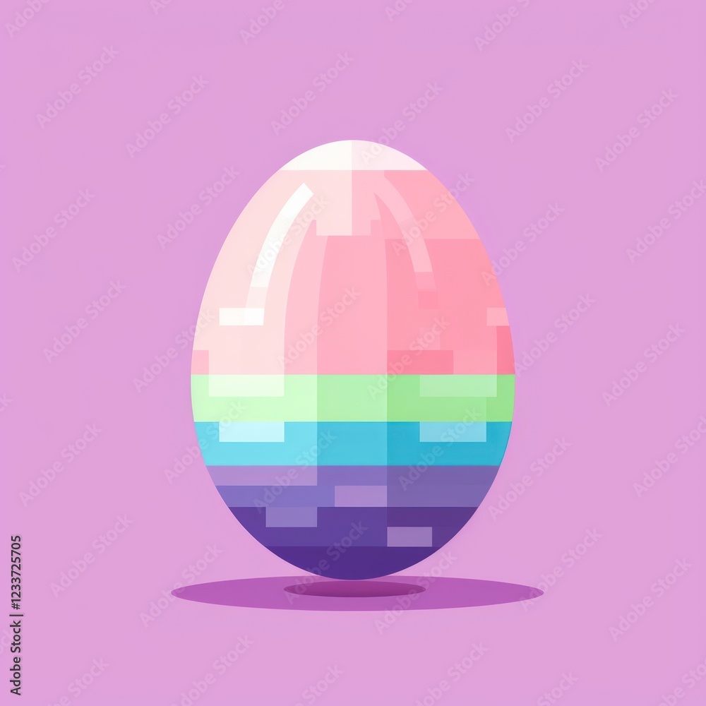 Easter egg pixel shape celebration astronomy.