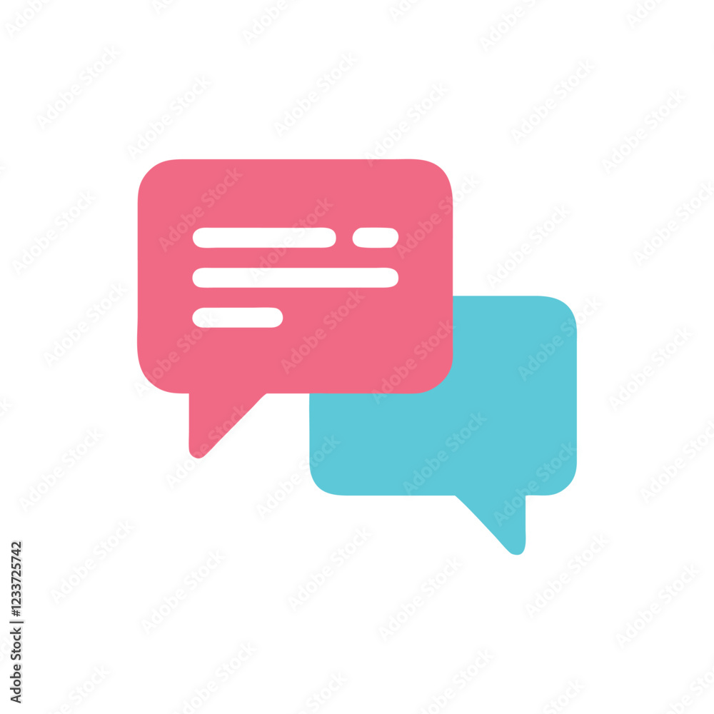 Icon of Chat Bubble for Messaging Apps Icon of Chat Bubble for Messaging Apps