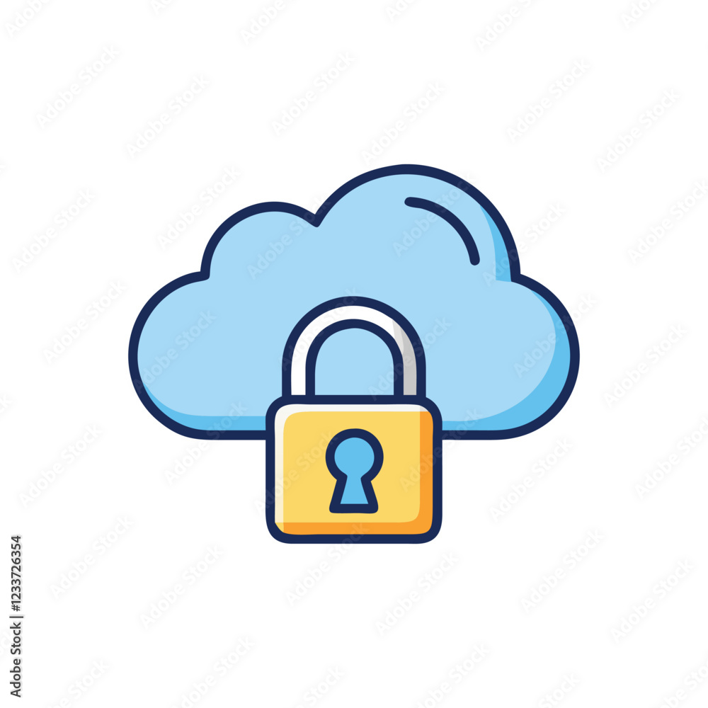 Comprehensive Cloud Security System Icon Comprehensive Cloud Security System Icon