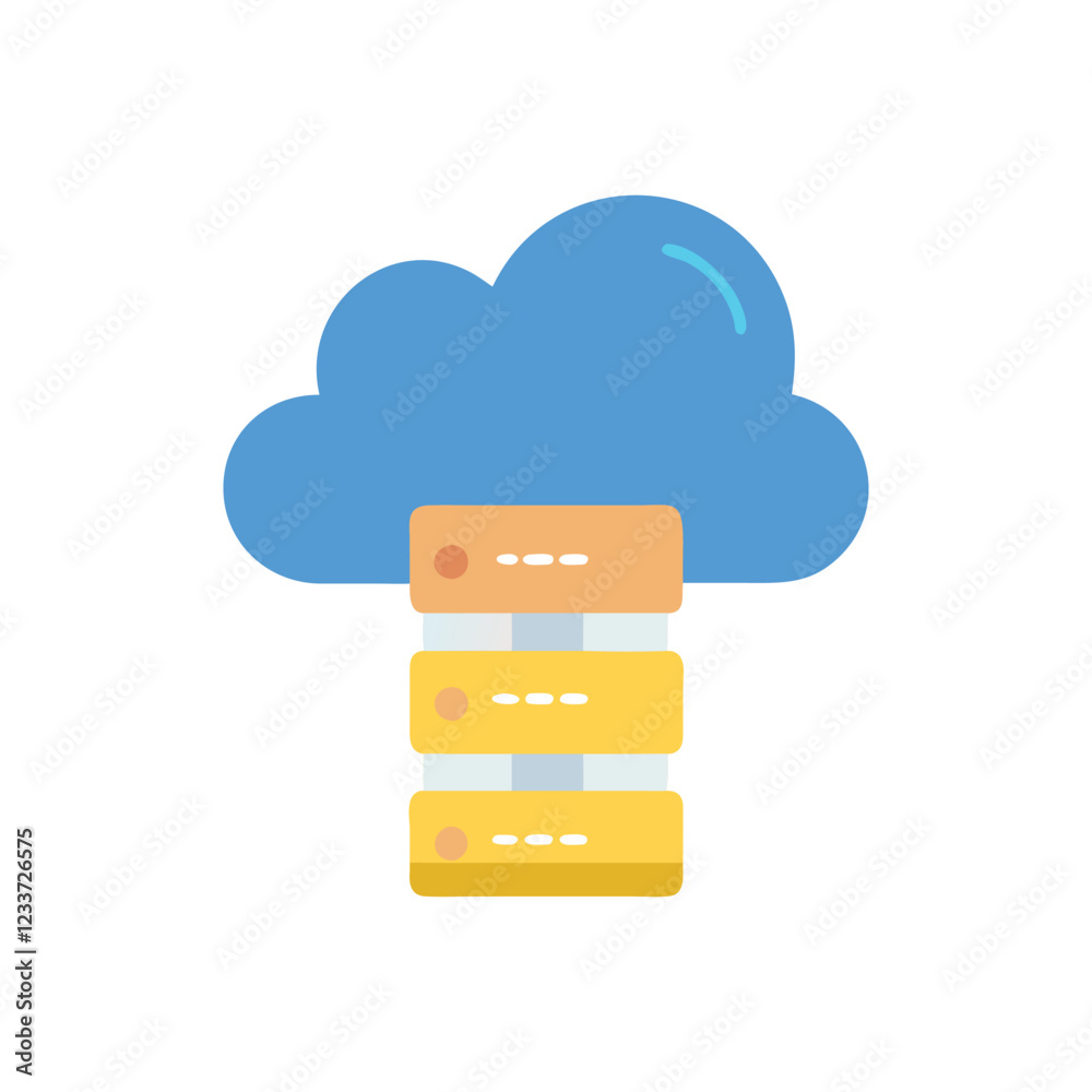 Cloud Storage and Data Transfer Icon