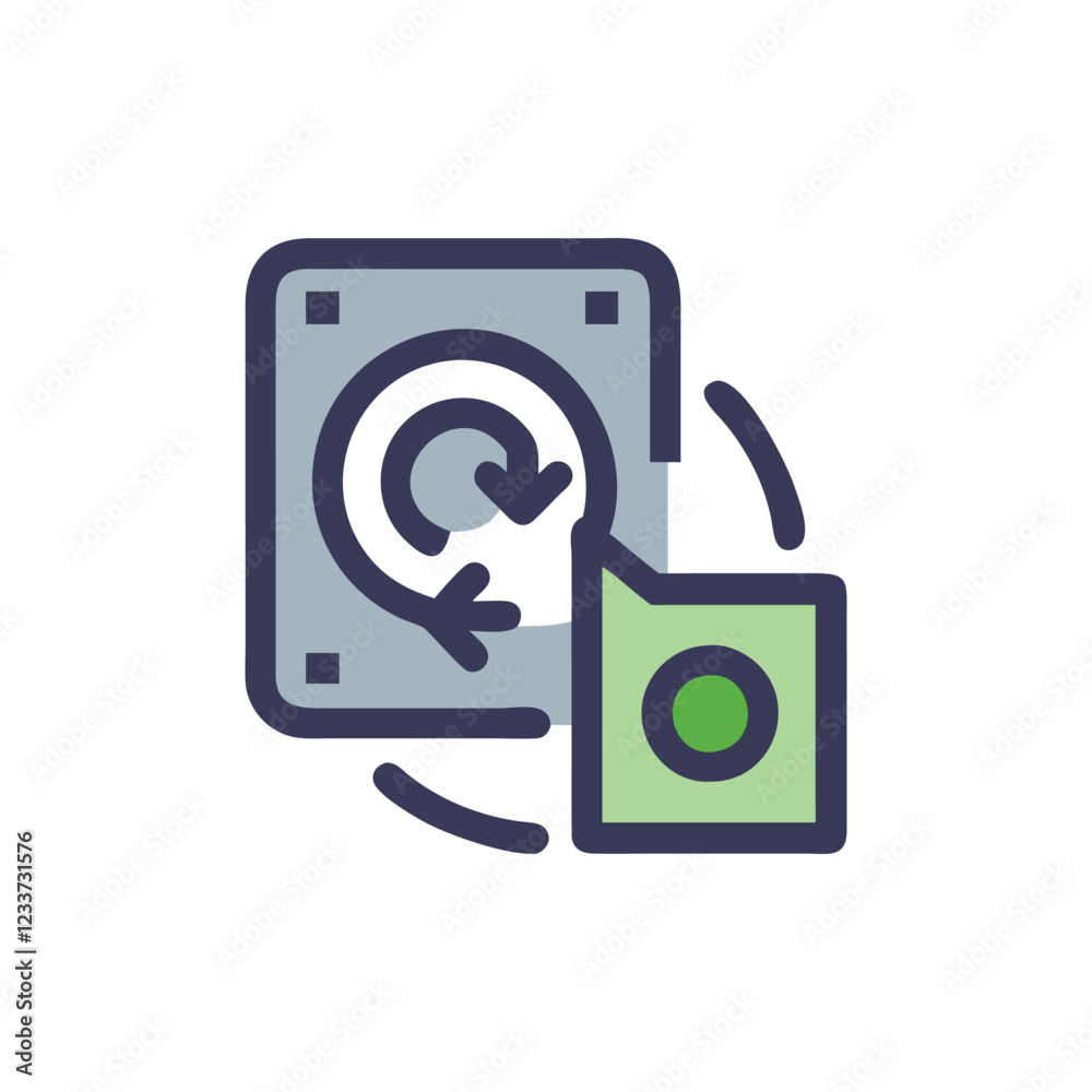 Data Recovery Icon for Restoration Solutions Data Recovery Icon for Restoration Solutions