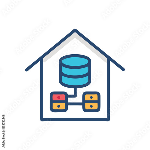 Comprehensive Data Warehouse Icon for Data Management