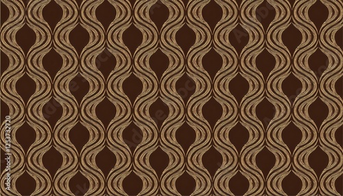 Elegant Vintage WesternInspired Patterned Vector Background, Evoking a Timeless and Sophisticated Atmosphere Perfect for Graphic Design and Artwork. photo