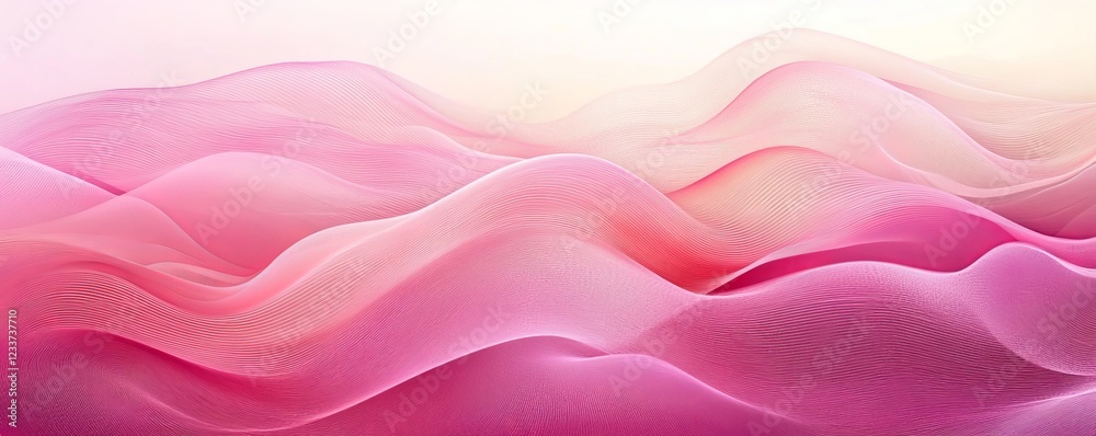 Fototapeta premium Abstract Pink And Orange Waves Background