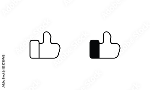 Awesome icons set vector stock illustration
