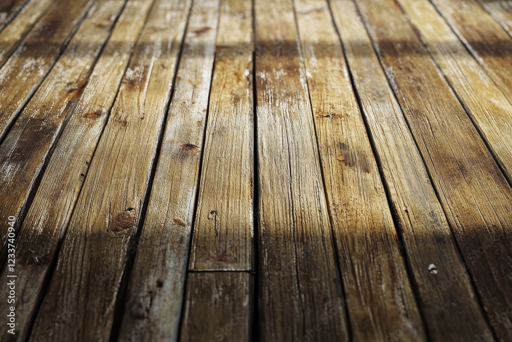 Sunlit weathered wood deck planks background texture Sunlit weathered wood deck planks background texture