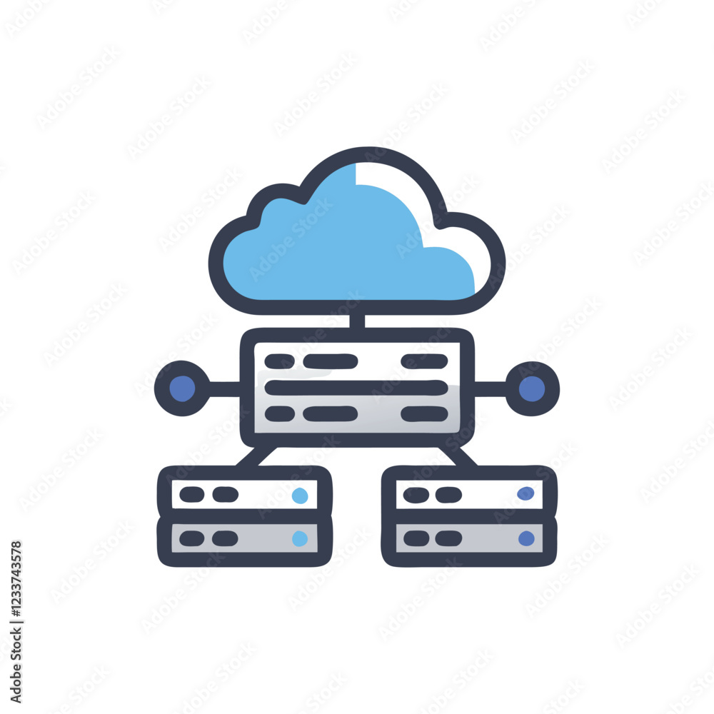 Essential IaaS Icon for Virtual Infrastructure Essential IaaS Icon for Virtual Infrastructure