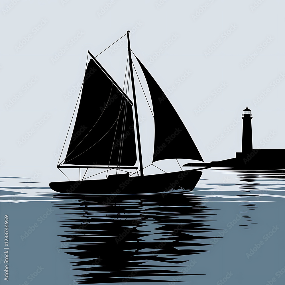 Fototapeta premium boat on the sea