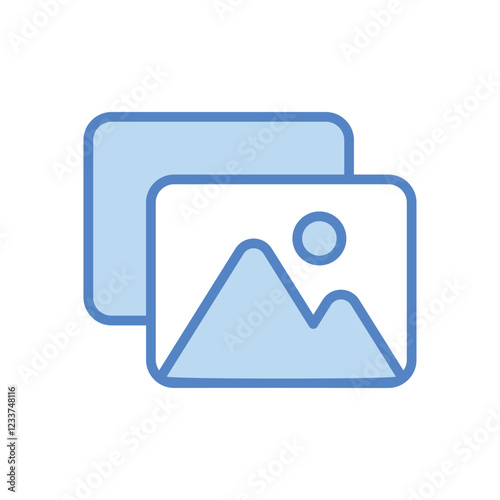 Gallery icon. Userinter face icon design. vector graphic