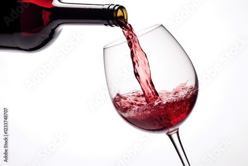 Red wine bootle glass pouring bottle.