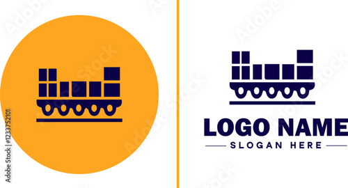 Import icon Importation Importing Influx flat logo sign symbol editable vector