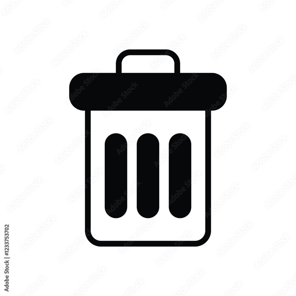 Trash icon. Userinter face icon design. vector graphic Trash icon. Userinter face icon design. vector graphic