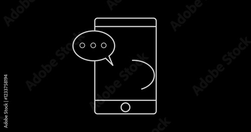 Chatting on smartphone