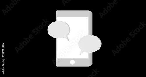 Chatting on smartphone