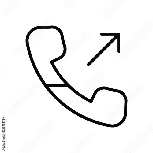 Outgoing Call  icon. Userinter face icon design. vector graphic