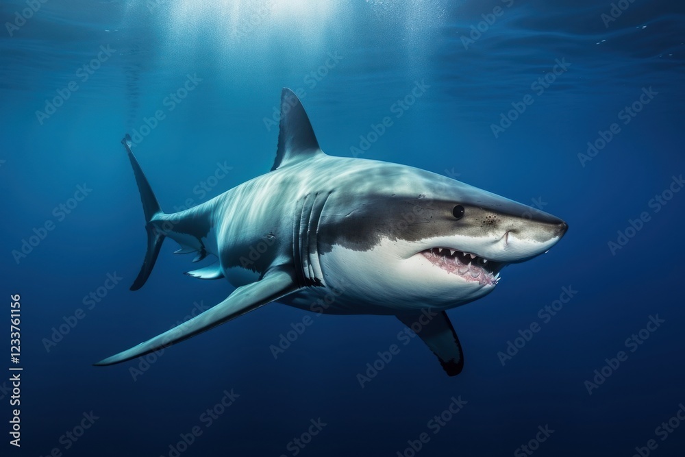 Fototapeta premium Shark animal fish great white shark.