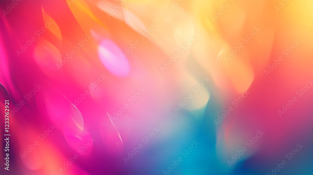 Abstract colorful gradient background, Abstract Gradient Background with Film Grain