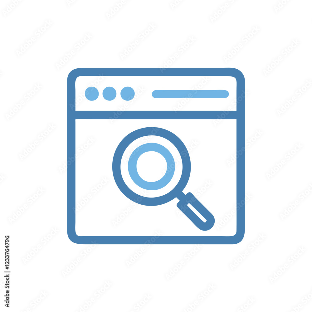 Search Engine Icon for Web Navigation Search Engine Icon for Web Navigation