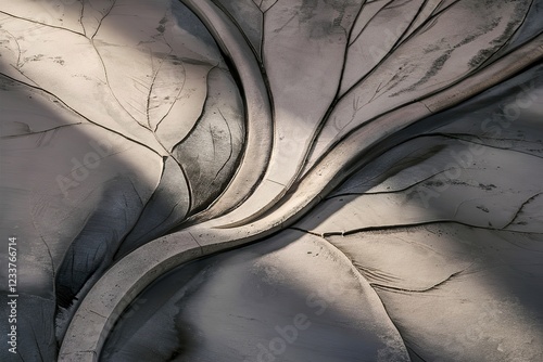 A stunning and intricate photo of a stone veined pattern