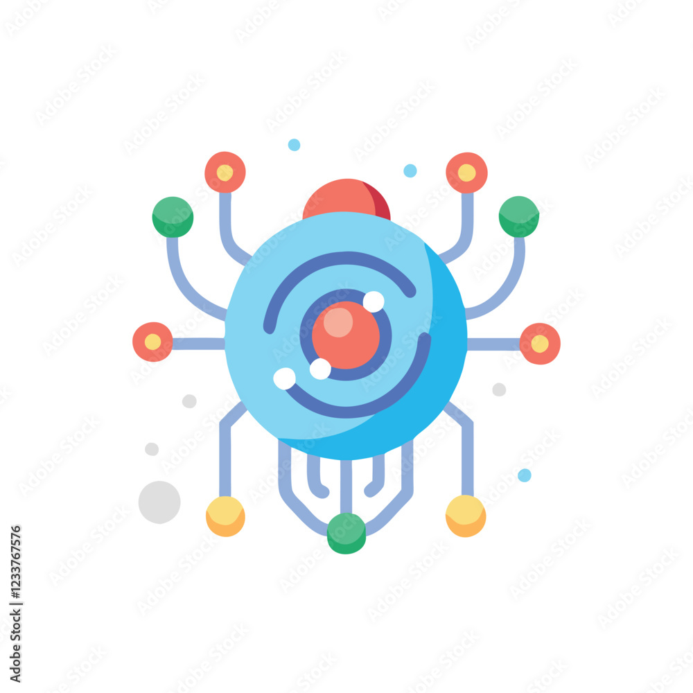 Fototapeta premium Essential Singularity Icon for Change