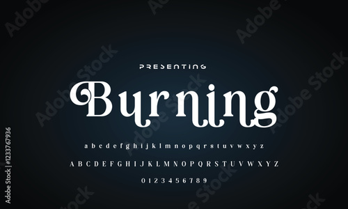 Luxury beauty font alphabet logo. Typography beautiful fashion elegant classic letters serif italic fonts wedding vintage retro casters logos. vector illustration