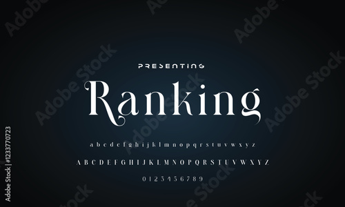 Luxury beauty font alphabet logo. Typography beautiful fashion elegant classic letters serif italic fonts wedding vintage retro casters logos. vector illustration