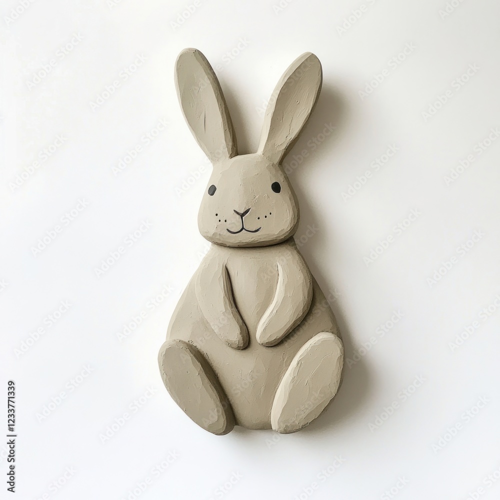 Fototapeta premium Rabbit animal bunny clay.