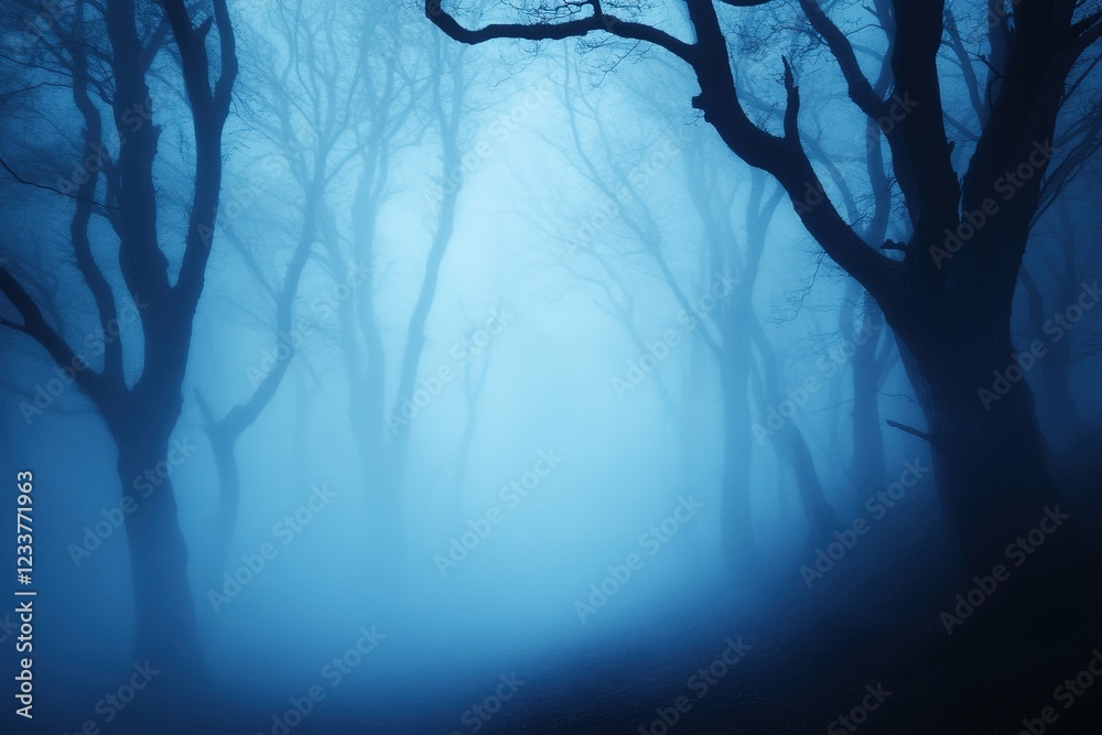 Obraz premium A painting of a tree with a moon in the sky