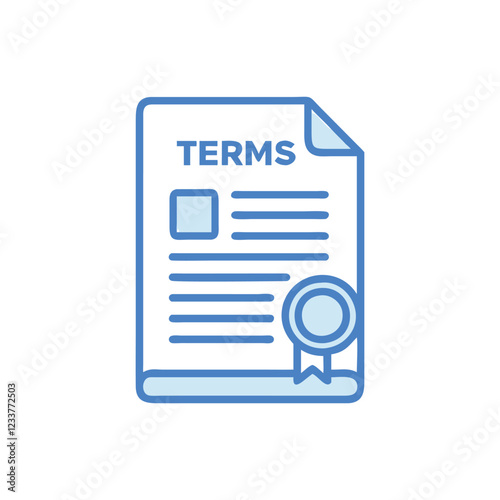  Digital Terms Icon for Compliance