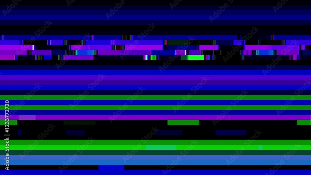 Colorful glitch background transition with seamless pixelation, video signal defects, and static noise interference for dynamic futuristic editing Colorful glitch background transition with seamless pixelation, video signal defects, and static noise interference for dynamic futuristic editing